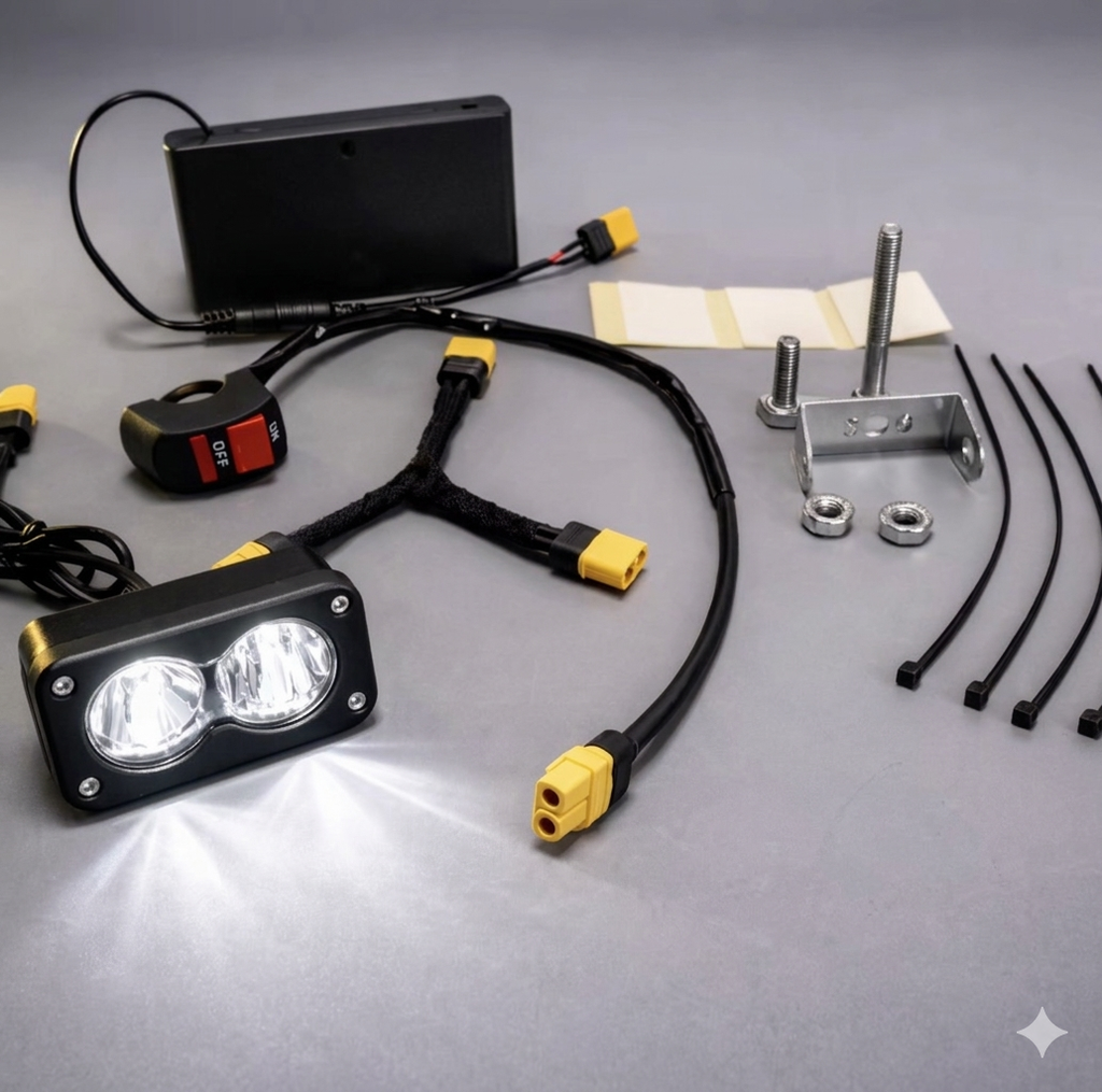 Battery-powered Baja light