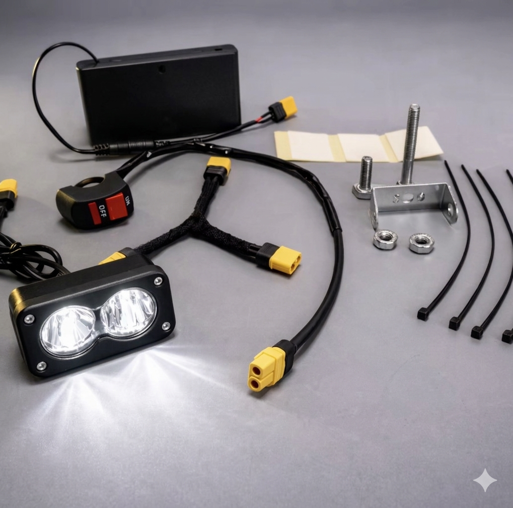 Battery-powered Baja light