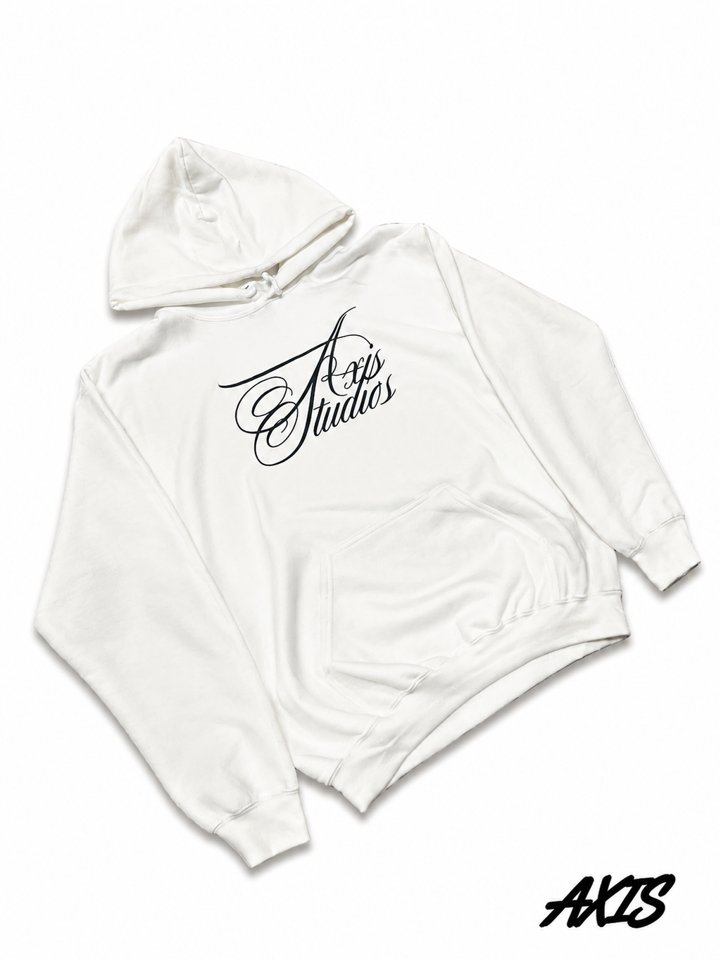 White Axis Studios Distressed Hoodie
