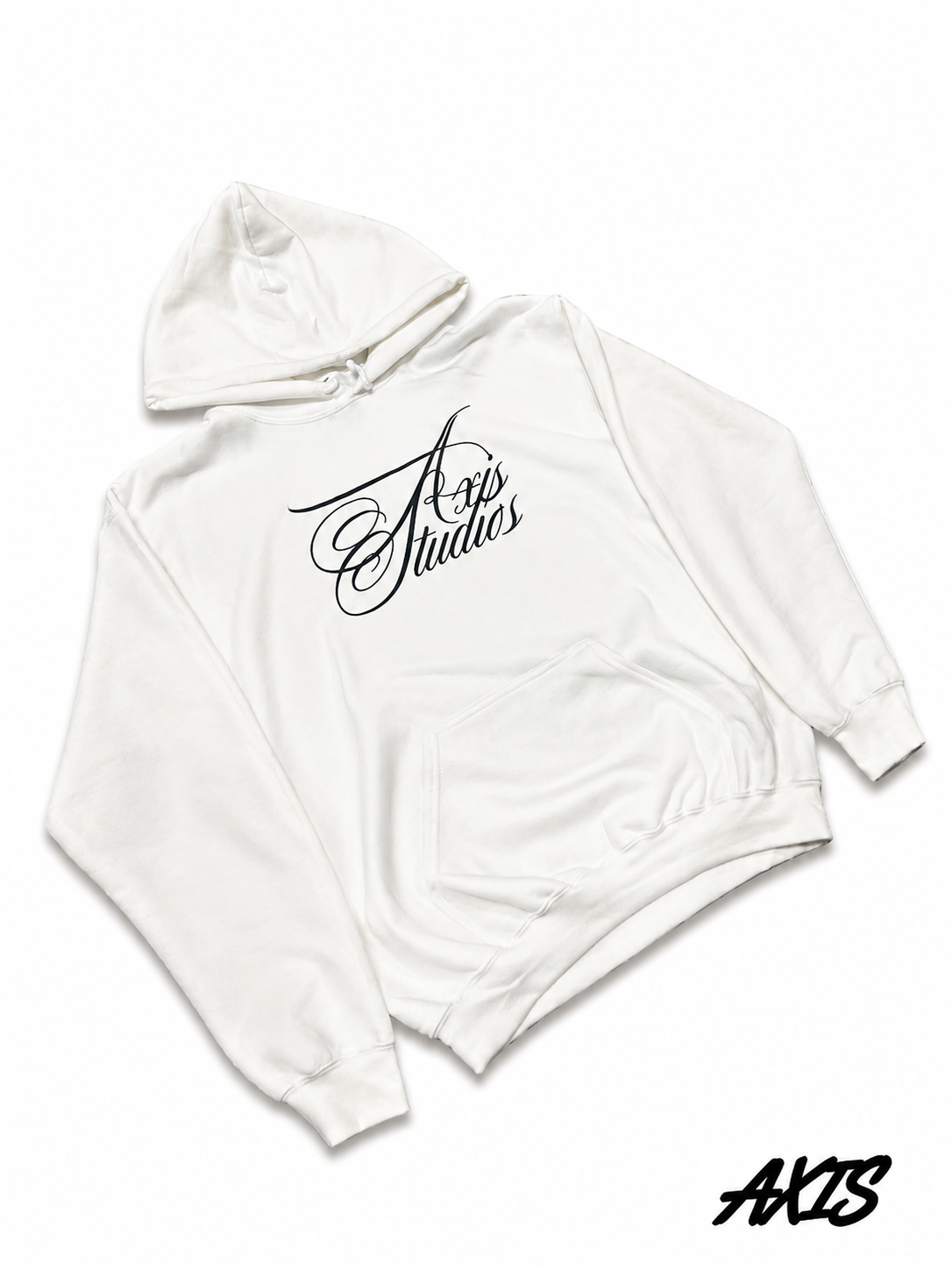 White Axis Studios Distressed Hoodie