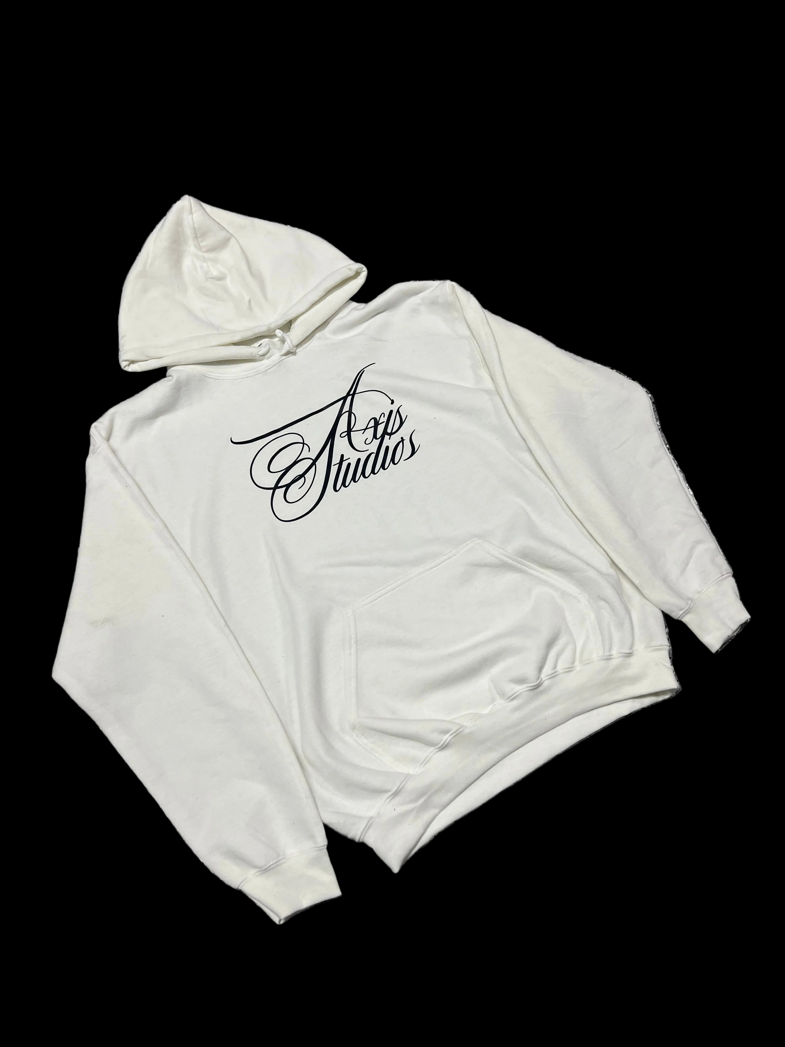 White Axis Studios Distressed Hoodie
