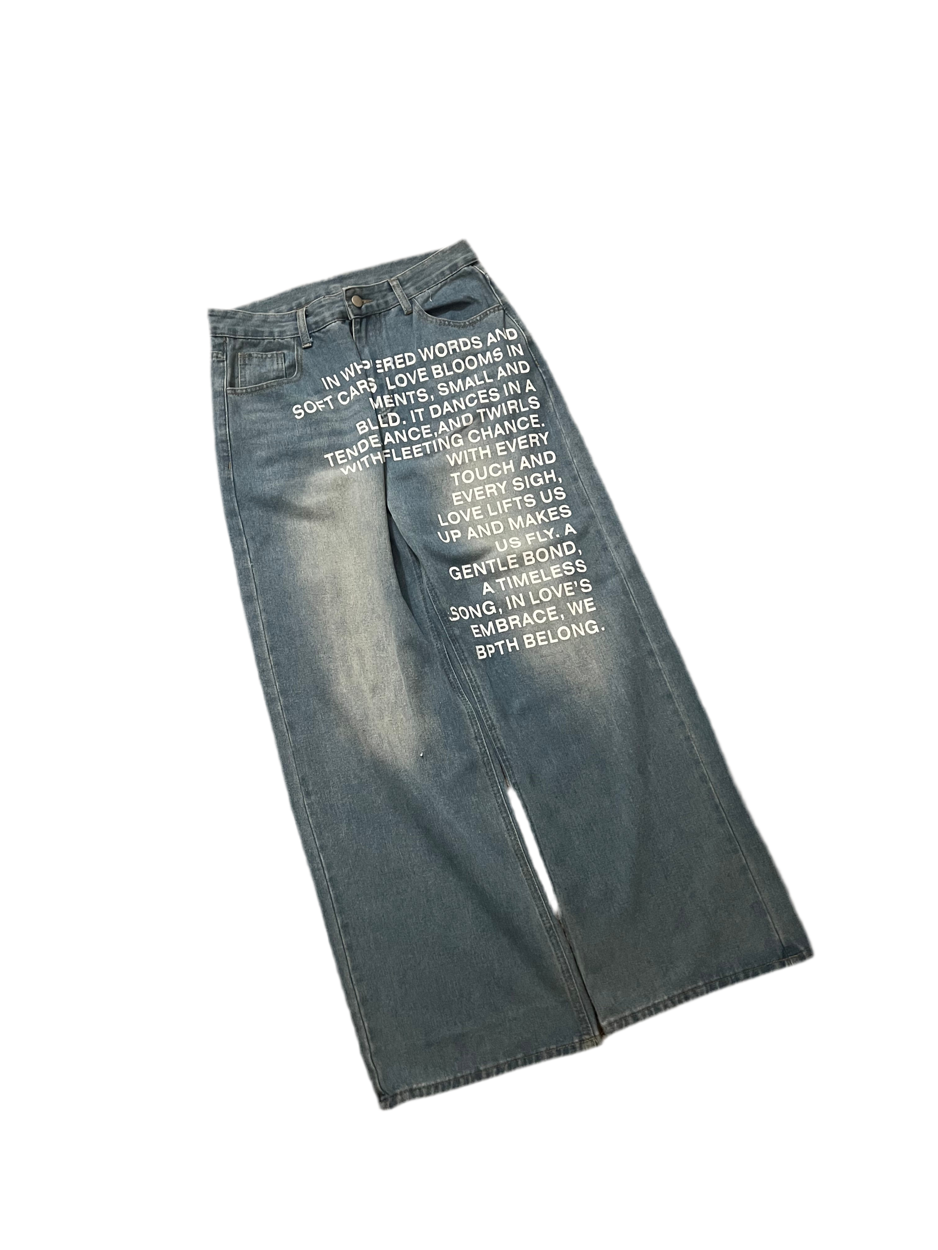 Axis Studios Word Jeans (Blue)