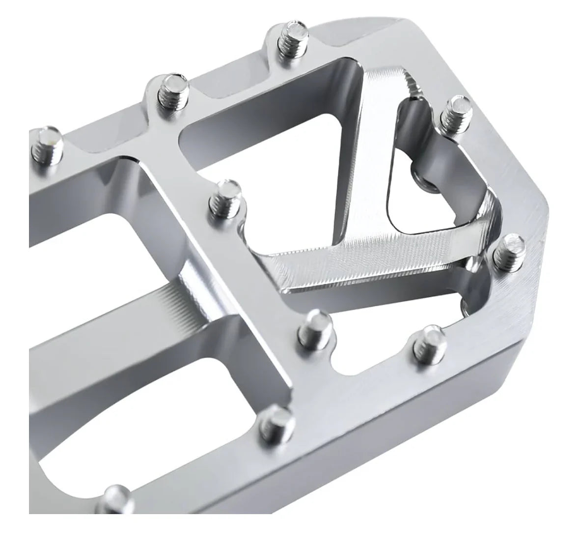 FORGED Wide Footpegs - SILVER