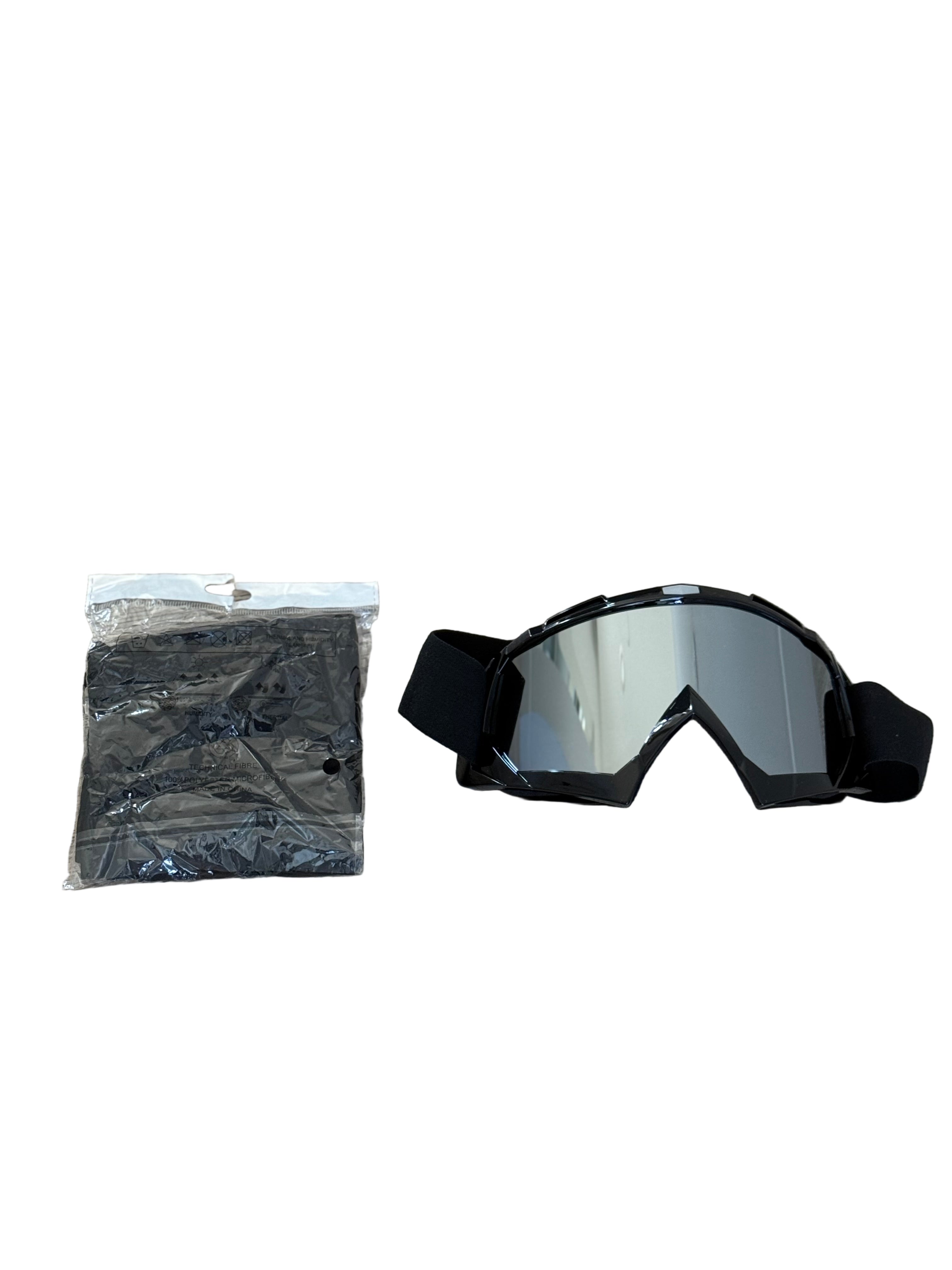 FEARLESS GOGGLES - BLACK/SILVER LENS