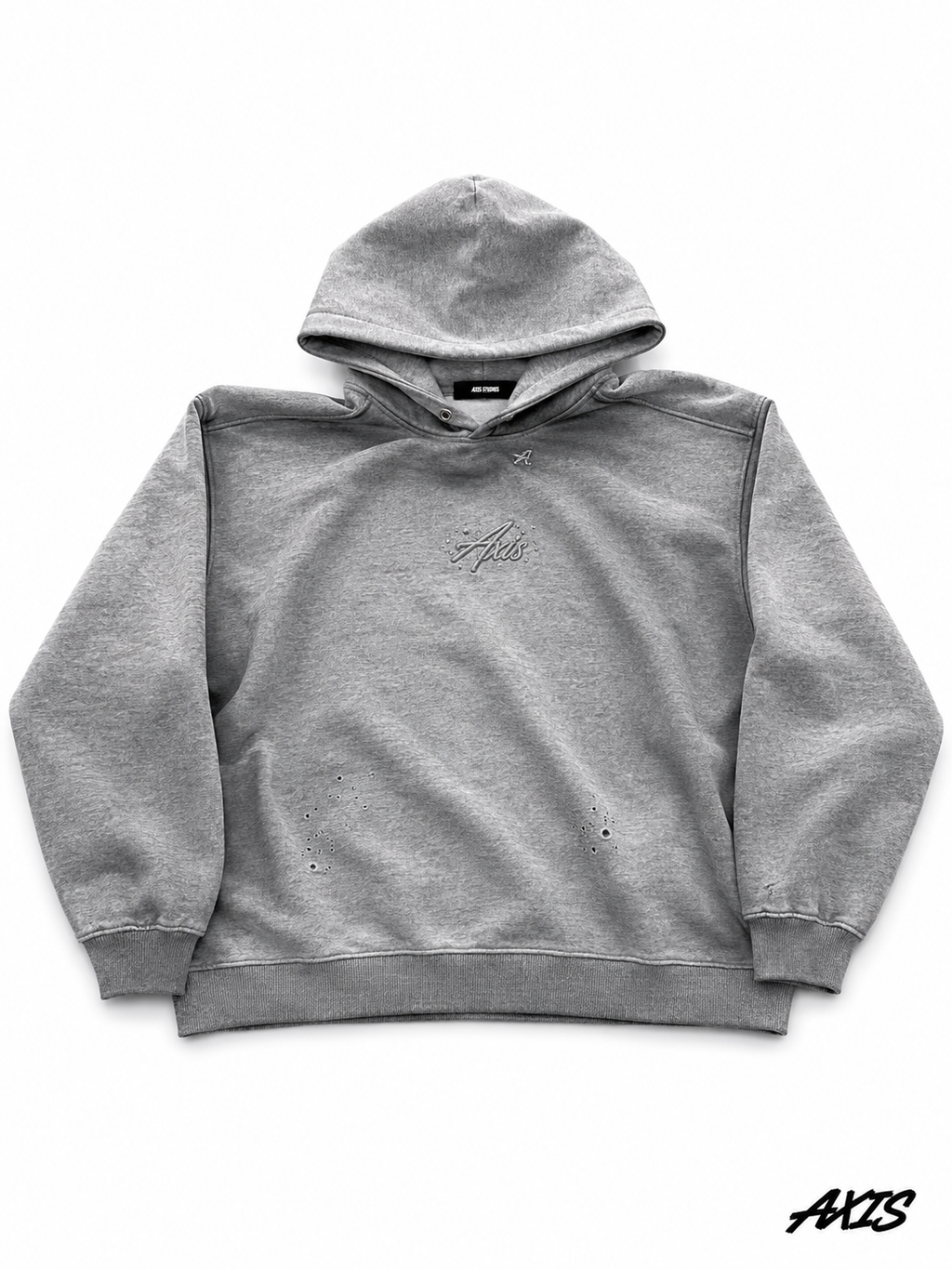 Axis Studios Gray Baggy Hoodie