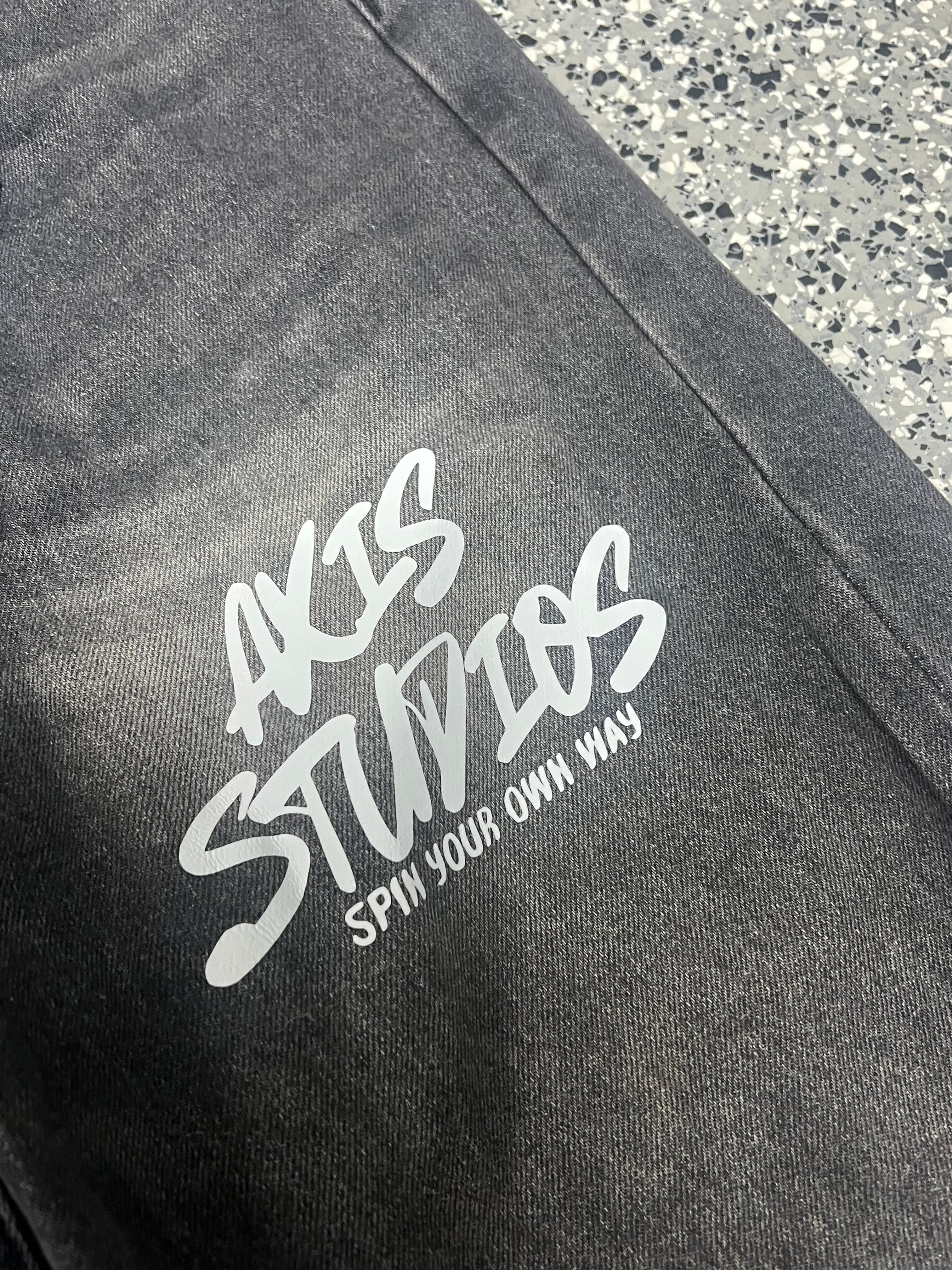 Axis Studios Plain Logo Jeans