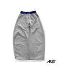 Axis Studios Baggy Sweatpants – Gray, Laser-Print Logo