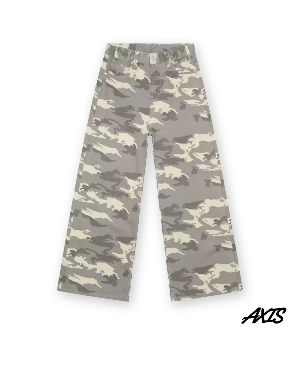Axis Studios Baggy Jeans – Light Camo