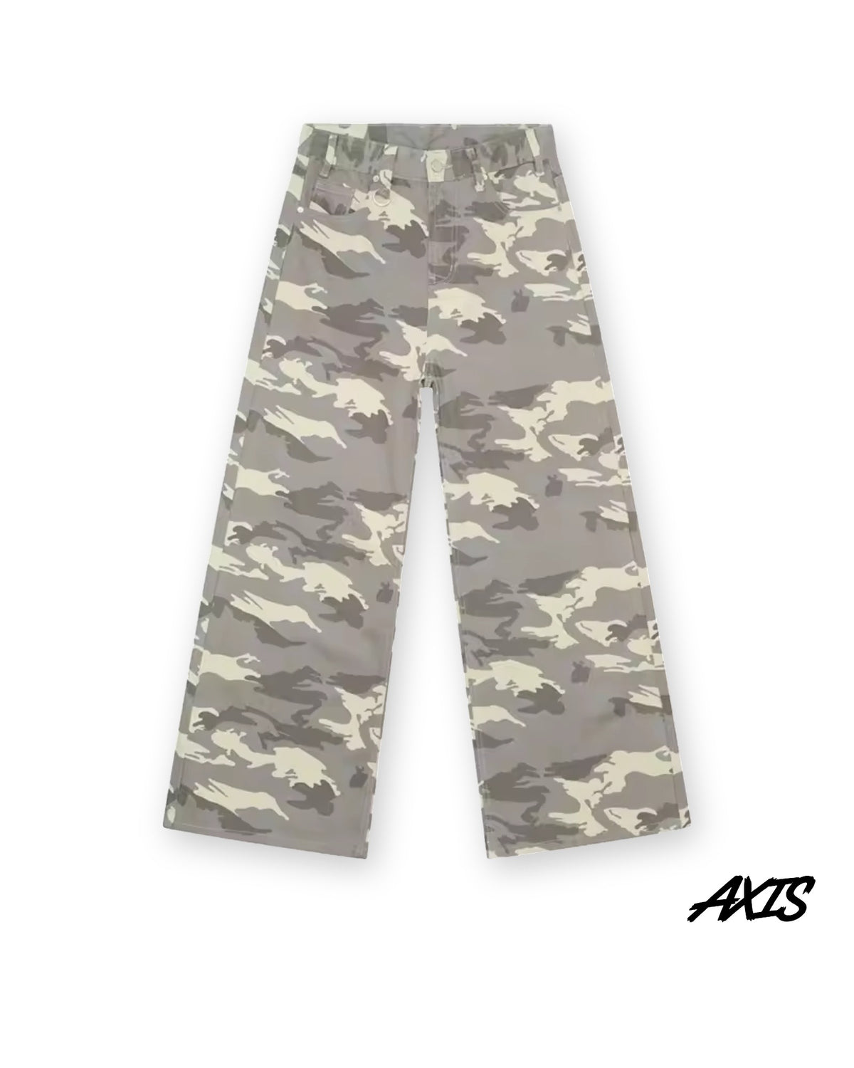 Axis Studios Baggy Jeans – Light Camo