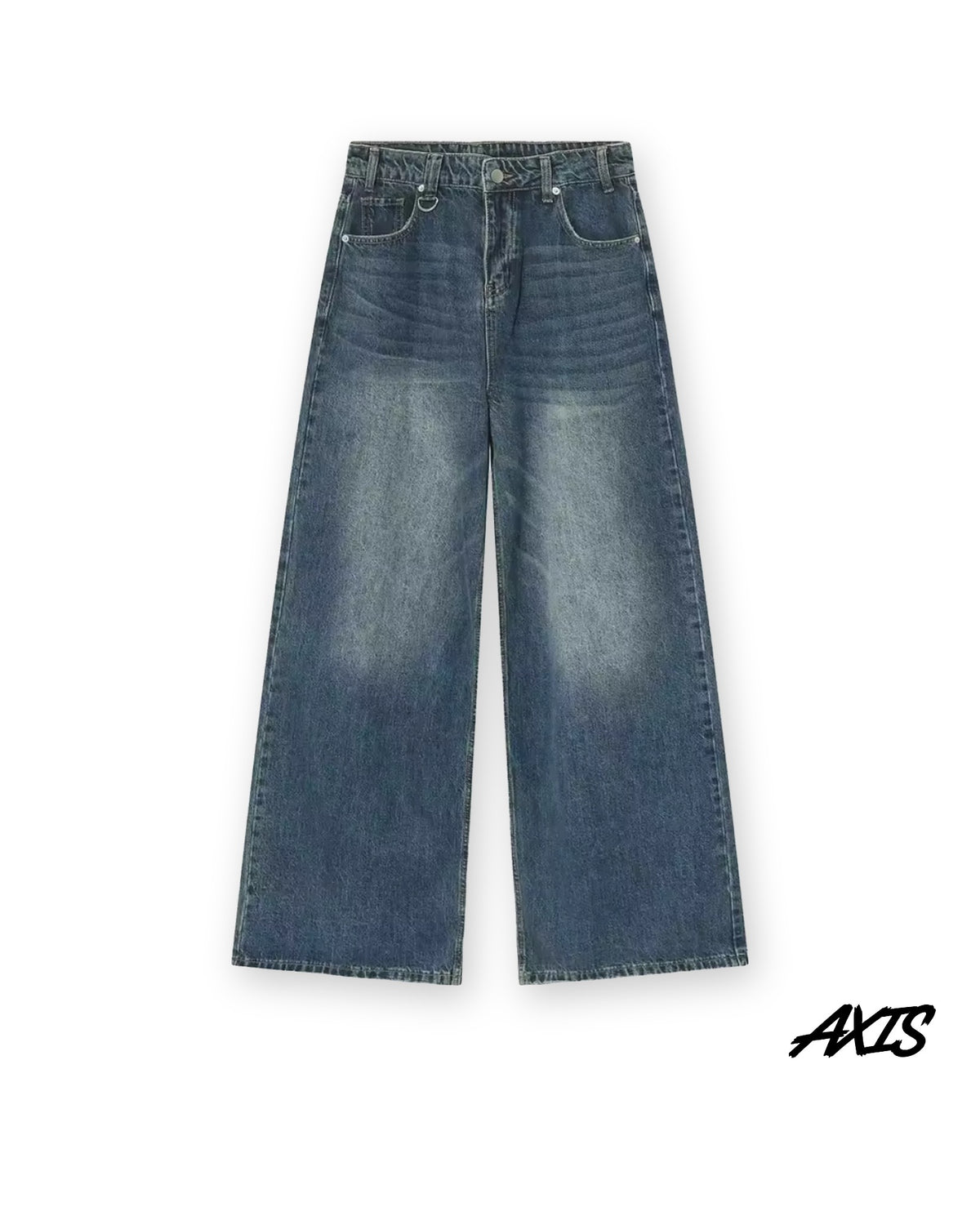 Axis Studios Baggy Jeans – Mid Blue