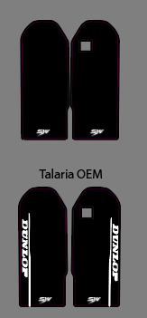 MX3,4,5 OEM fork decals