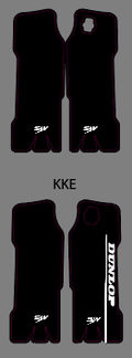 KKE/ surron fork guard decals