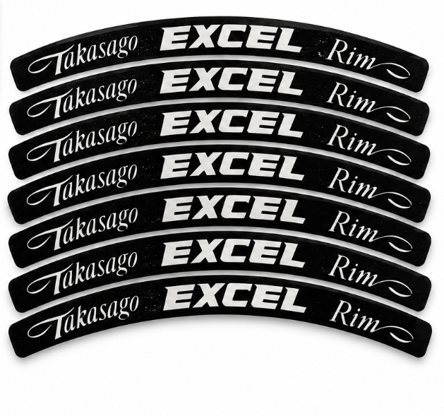 excel rim decals 8 pc